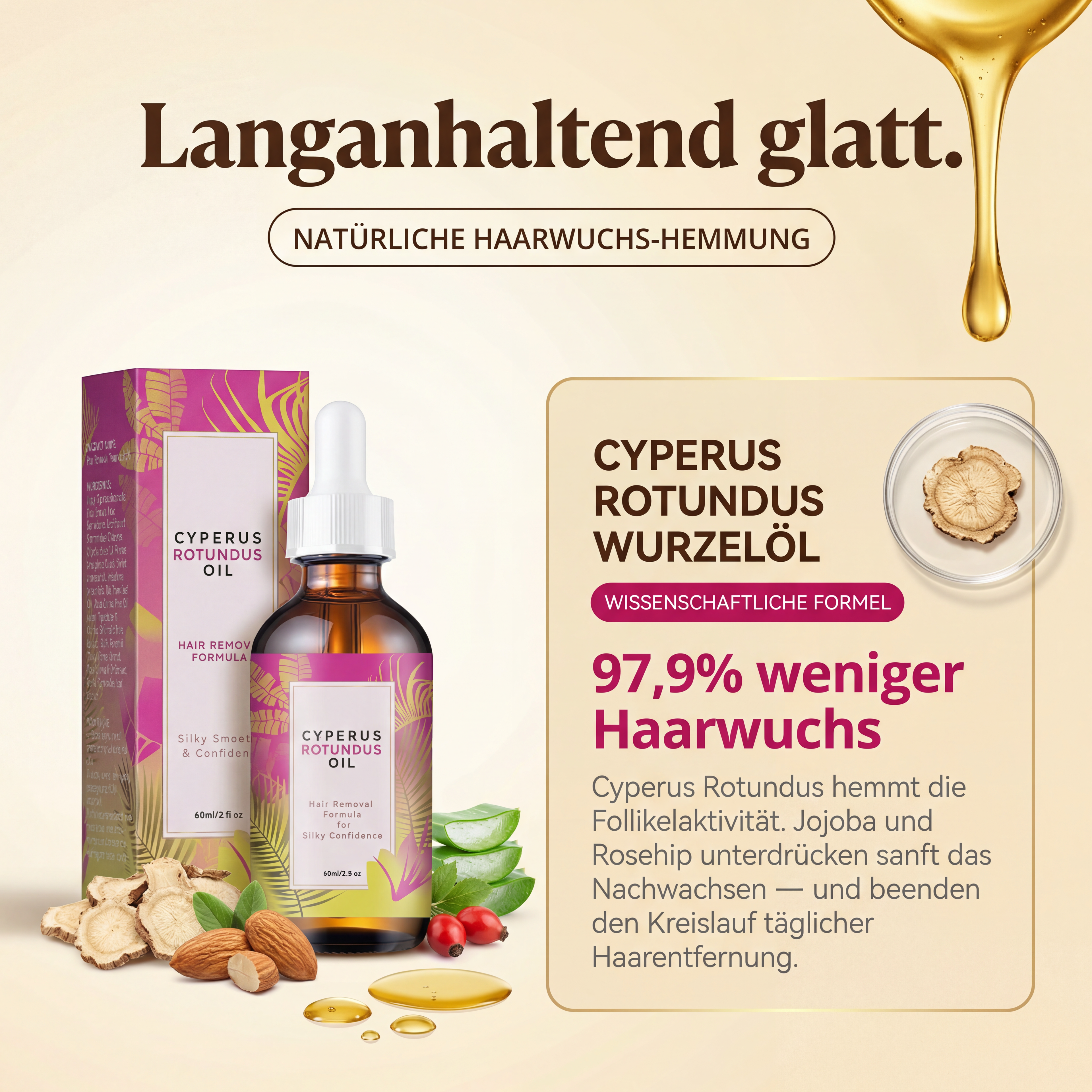 NOREVIA Silkdrop | Haarwuchs-Hemmöl